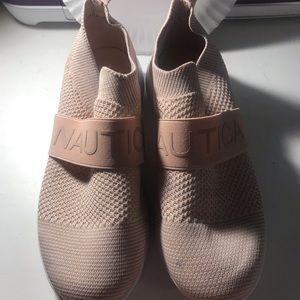 nautica rose gold sneakers